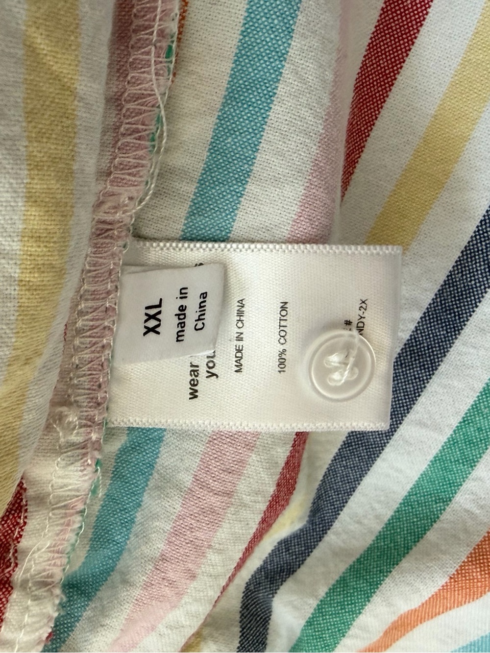 Dressed in LALA Striped Boxer Style Shorts - 2X - Picture 4 of 4